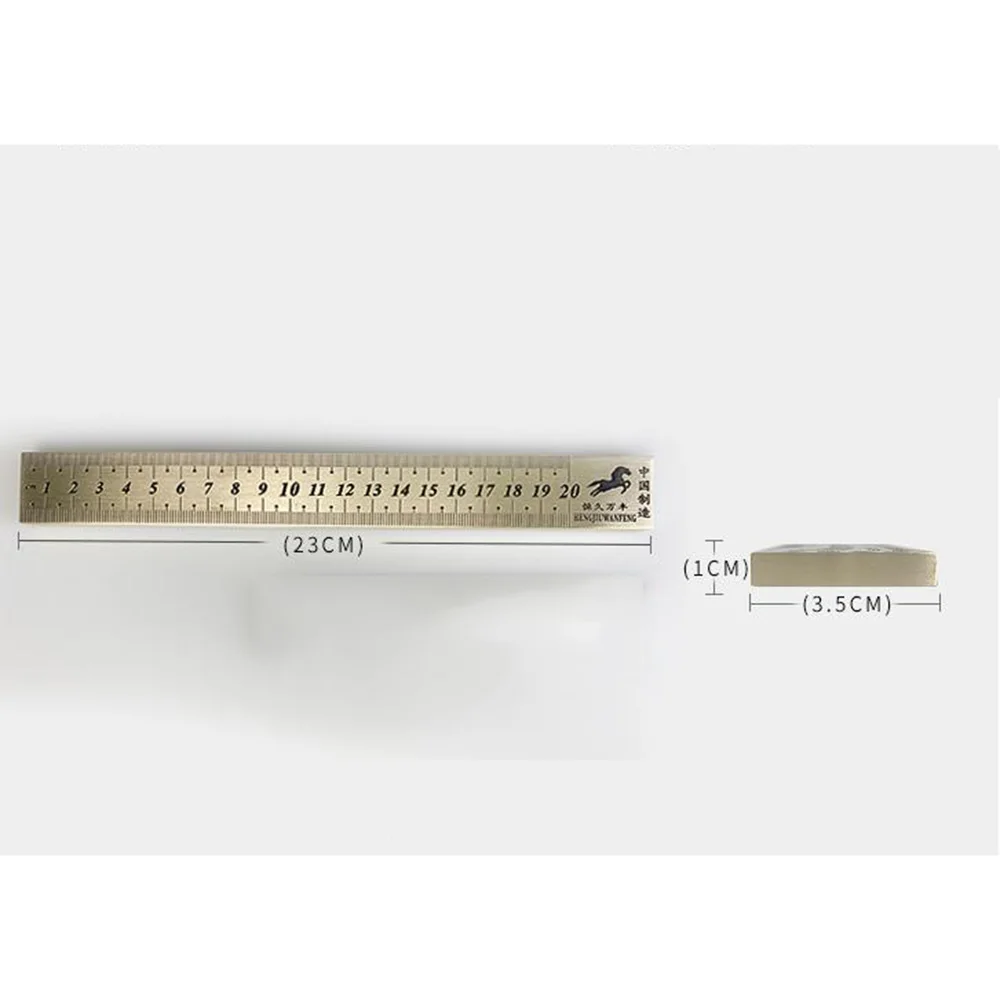 20 cm pure copper ruler brass ruler