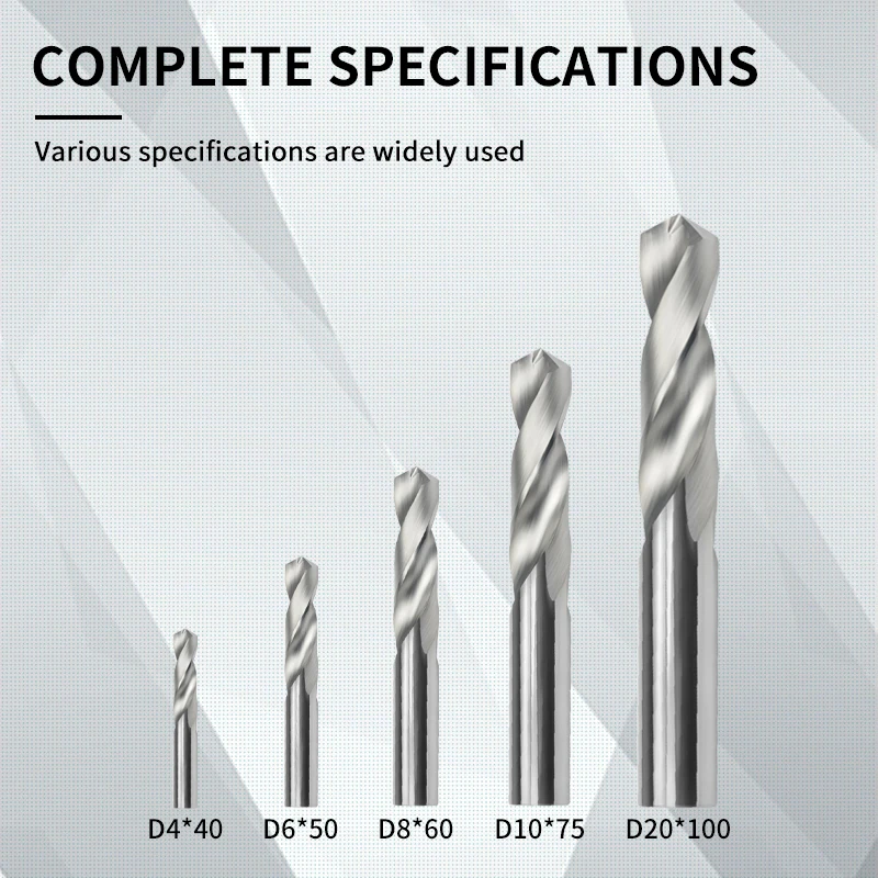 Imagem -04 - Bocados de Broca da Torção do Carboneto de D1.8 Dd15.5 mm 40 50 60 70 100l para a Perfuração do Metal do Cnc Moinho de Extremidade do Aço de Tungstênio de 50 Graus