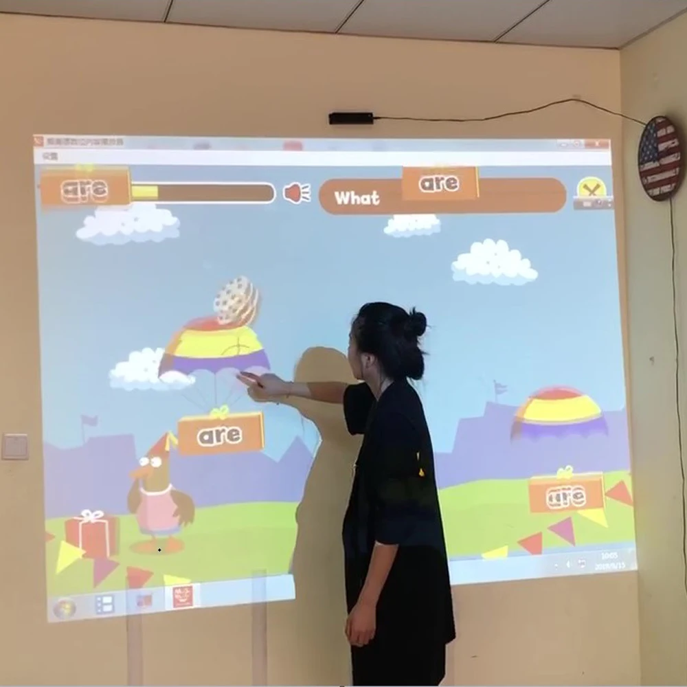 Finger Touch Multi-touch School Smart Board 150 Inches Interactive Digital Whiteboard Projection Screen Educational Equipment