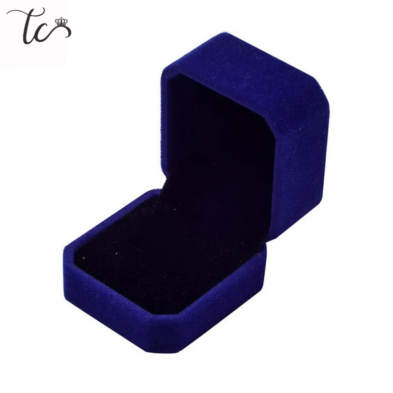 Caja de anillos de terciopelo, cajas de joyería y contenedor de embalaje, caja de regalo Purposal, organizador de joyas