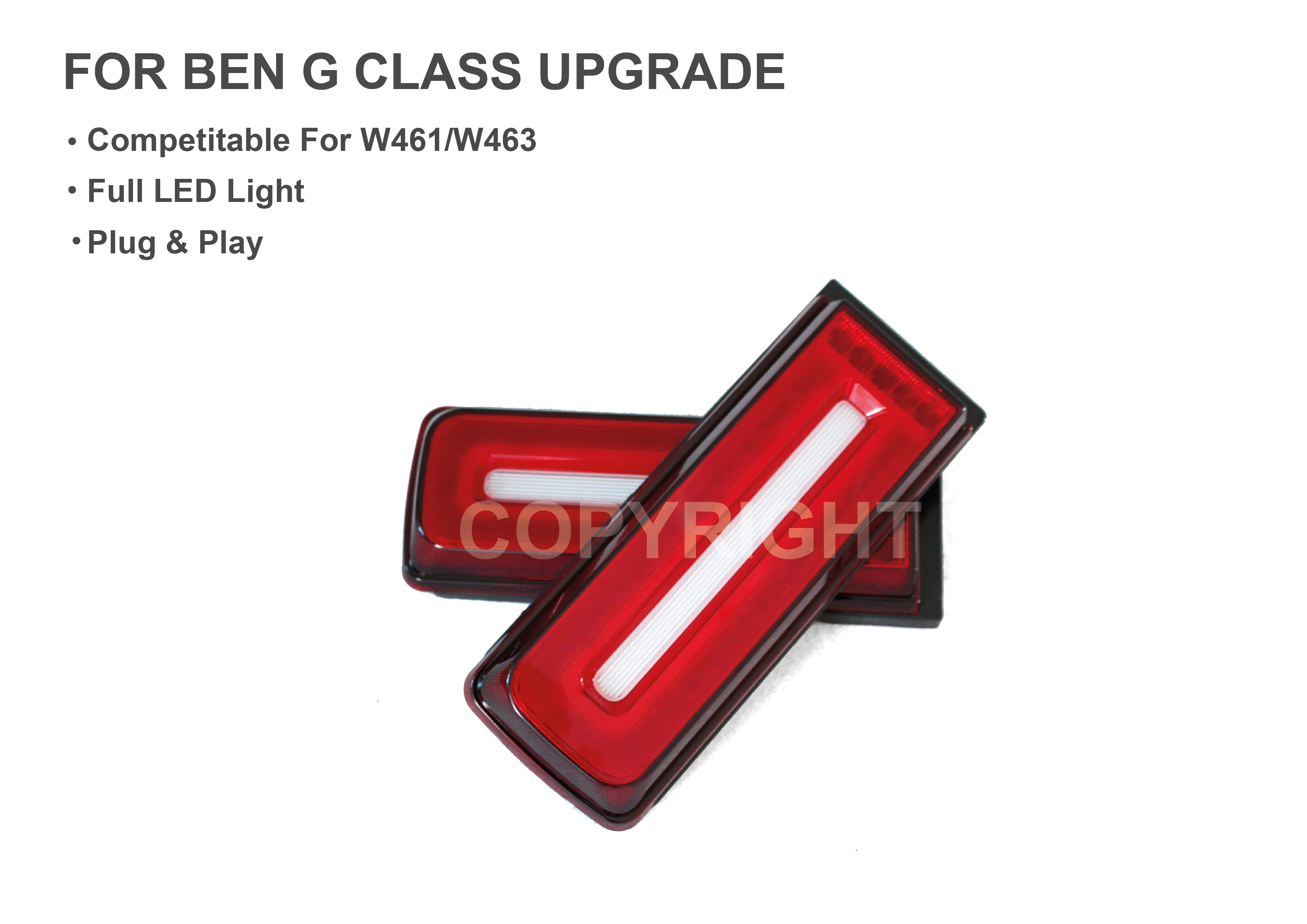 G Class W463 Tail Lamp for G-CLASS W461/ W463 G500 G55 G63 G65 G350D Upgrade Tail Lamp G Class Led Tail Light