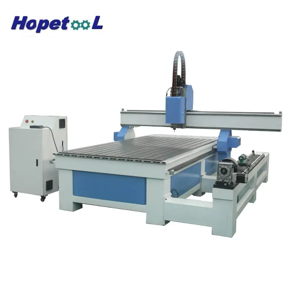 Fast speed cnc router with rotating axis for cylinder