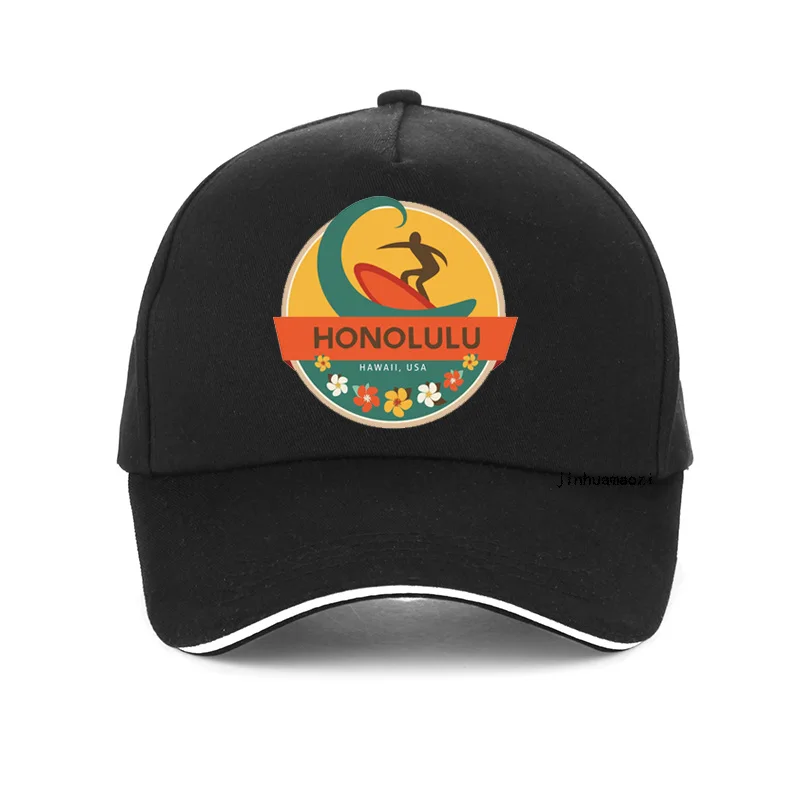 

summer Surfing sunhat fashion Surfing Honolulu Hawaii USA Unisex Baseball cap outdoor Sandy beach Casual adjustable Snapback hat