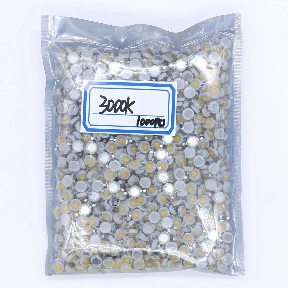 1000pcs high power LED lamp beads 1W/3W White Warm White Red yellow blue green orange imitation lumen lamp beads Blubs Downlight