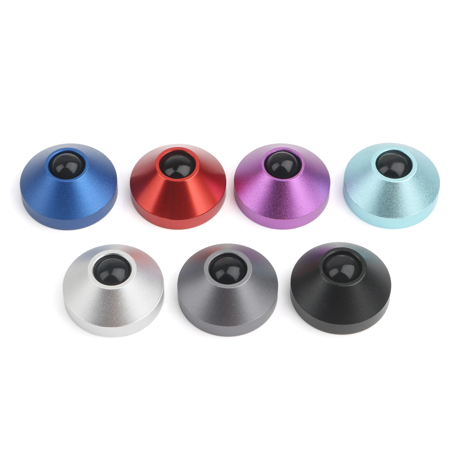 

2 шт., анодированный алюминий с ЧПУ, конус ножки, алюминиевый, фиолетовый, красный, серый, винты для изготовления на заказ механического чехла для клавиатуры