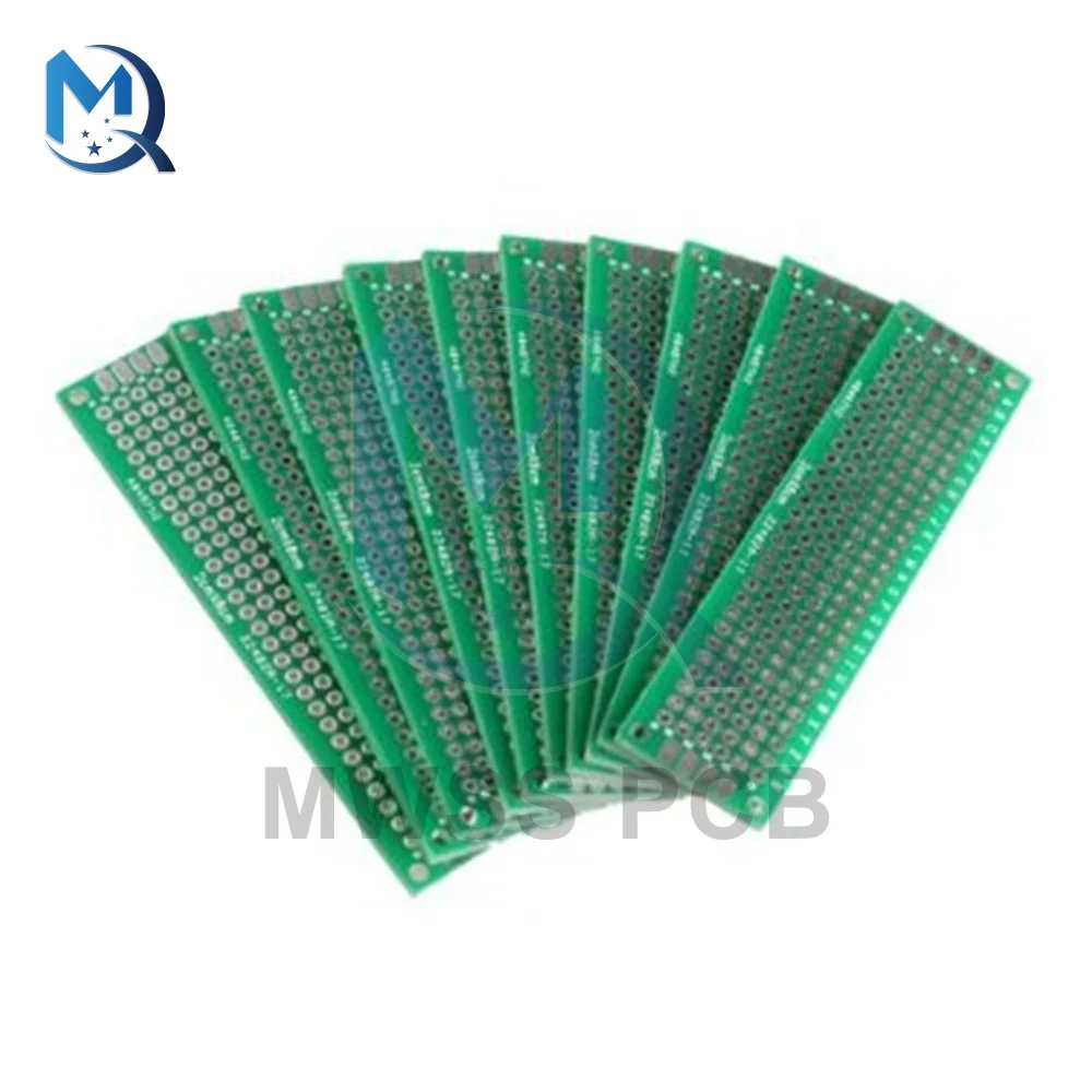 5PCS Doppelseitige Prototyp PCB Breadboard 2x8 cm FR4 Glas Faser 20x80mm Diy Kit verzinnt Universal Expansion Board Modul