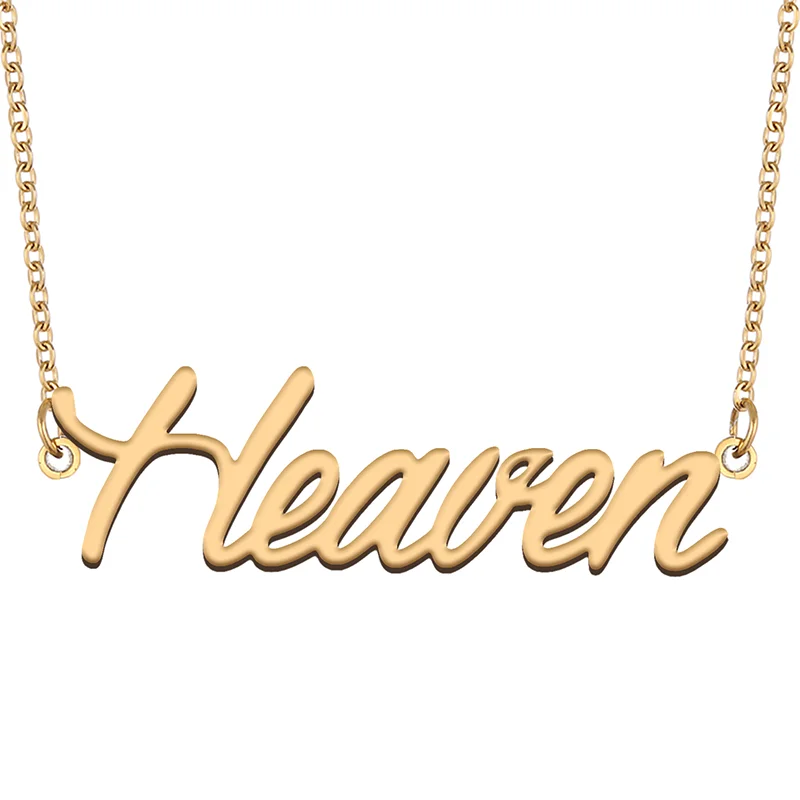 

Necklace with Name Heaven for His Her Family Member Best Friend Birthday Gifts on Christmas Mother Day Valentine's Day