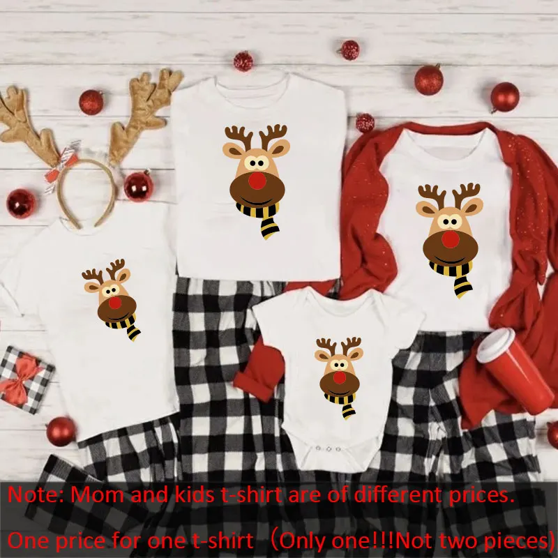 Merry Christmas Family Shirts Family Christmas T-Shirts Mommy and Me T-Shirt Family Matching Christmas Clothes Wear