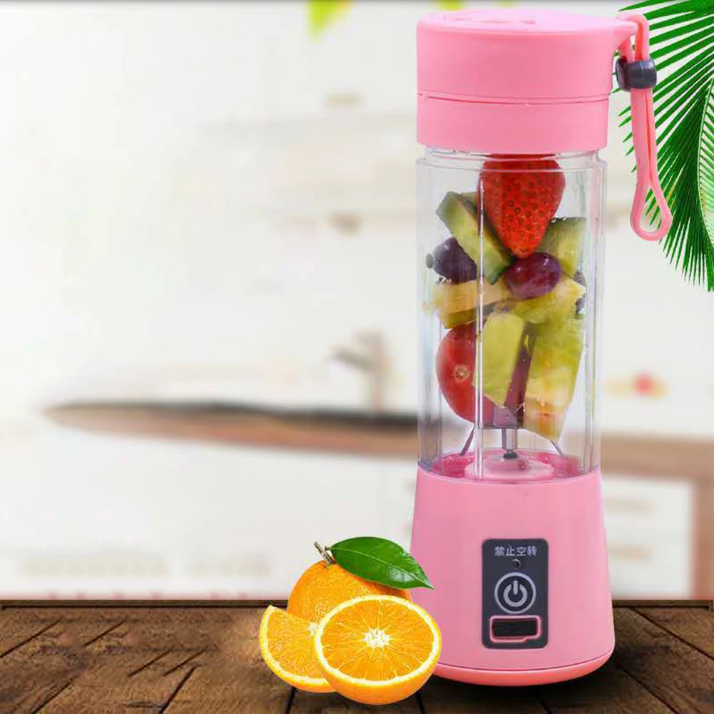 380ml Mini Electric Fruit Juicer Cup USB Smoothie Maker Blender Shaker Bottle Automatic Orange Juicer Machine