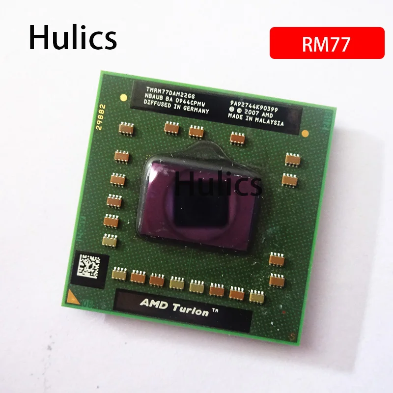 

Used AMD Turion 64 X2 Mobile Technology RM-77 RM 77 RM77 2.3 GHz Dual-Core Dual-Thread CPU Processor TMRM77DAM22GG Socket S1