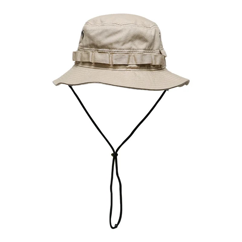 Men Women Bucket Hat Summer Boonie Hat Outdoor Protective Wide-Brim Panama Camouflage Hunting Hiking Fishing Sun Visor