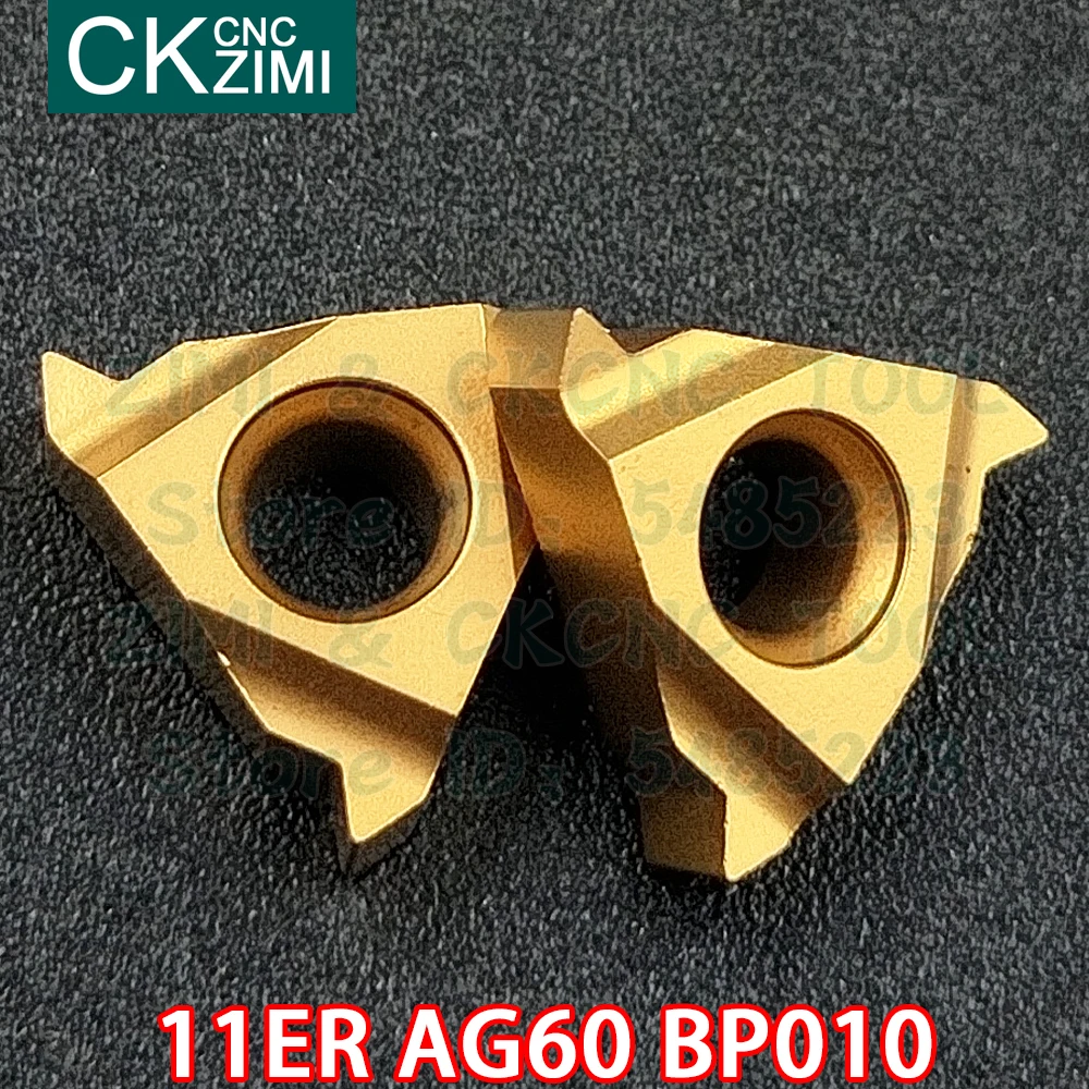 11ER AG60 BP010 카바이드 인서트 외부 스레드 인서트 도구 스레딩 도구 CNC 금속 선반 강철용 절삭 공구