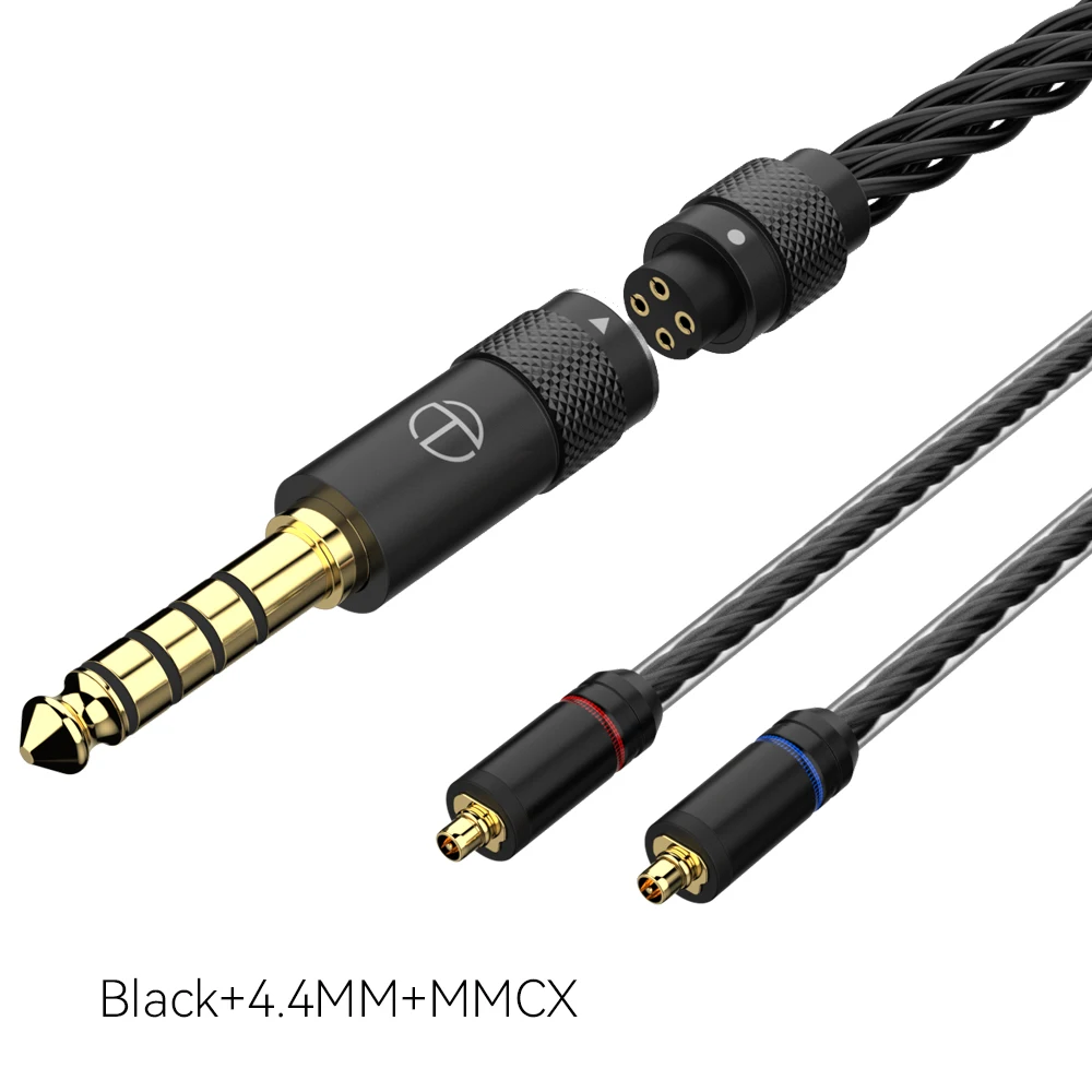 TRN T2 Pro16 Core Oortelefoon Verzilverd HIFI Upgrade Kabel 2.5 5-pin/3.5/4.4/Type C 5-pin/QDC//MMCX/0.75/0.78