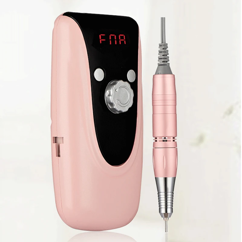 Elektrisches Nagelbohrset mit 30.000 U/min, Nagelpolier-Mikrocomputer, tragbares Aufladen