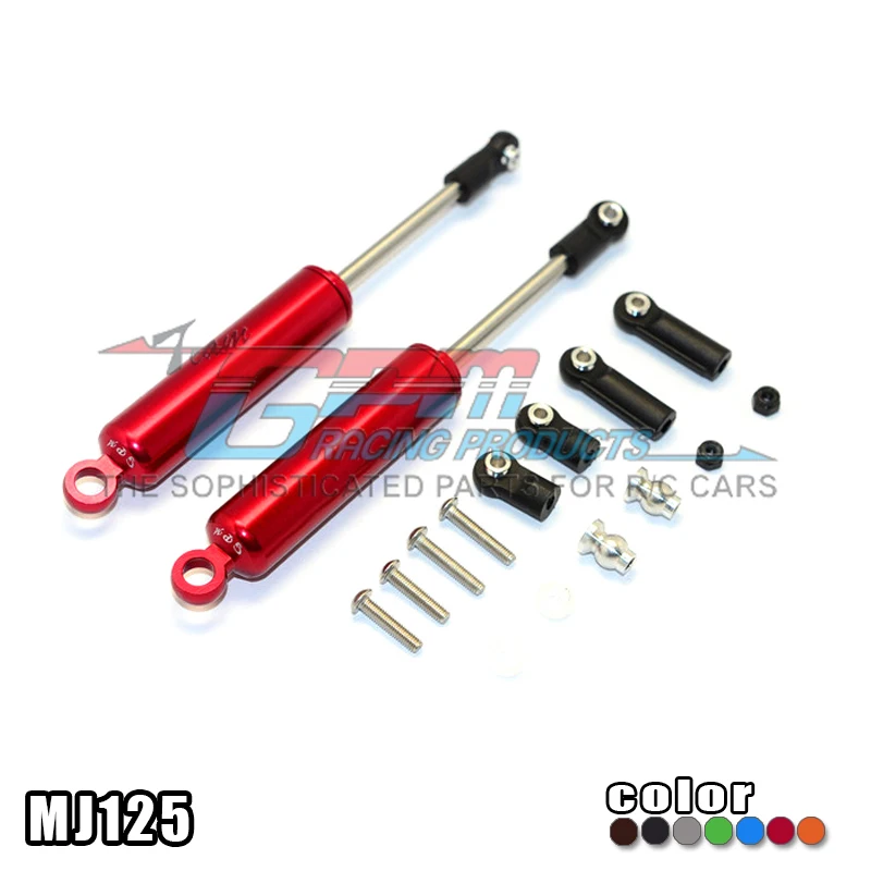 

GPM ALUMINIUM FRONT/REAR INTERNAL SHOCKS ( 3 LENGTH ADJUSTABLE DESIGN ) For AXIAL SMT10 GRAVE DIGGER AX90055 RC Upgrade