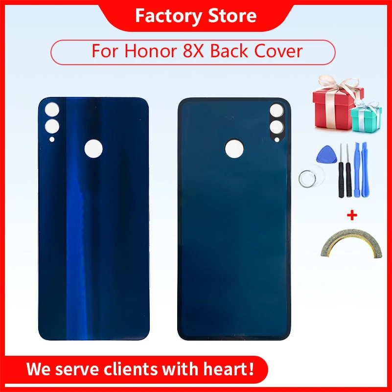 Battery Back Cover For Honor 8x Battery Cover Back Case For HUAWEI 8X Back Cover Housing+Cameca Lens+Sim Card Tray