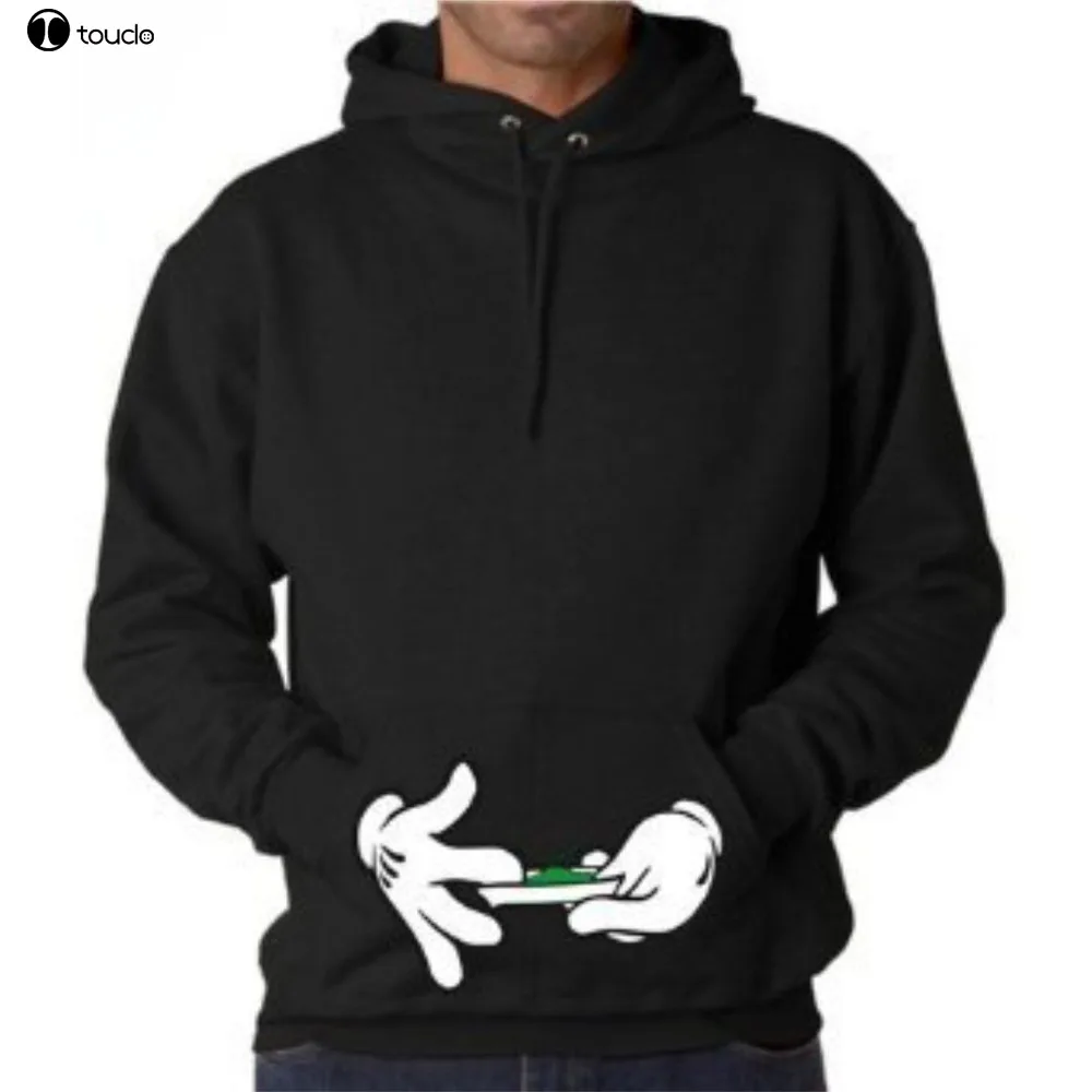 

2019 fashion man Hoodie Hands Rolling Hoodie - Funny hoody cartoon weed joint smoke retro fashion hood Sweatshirt