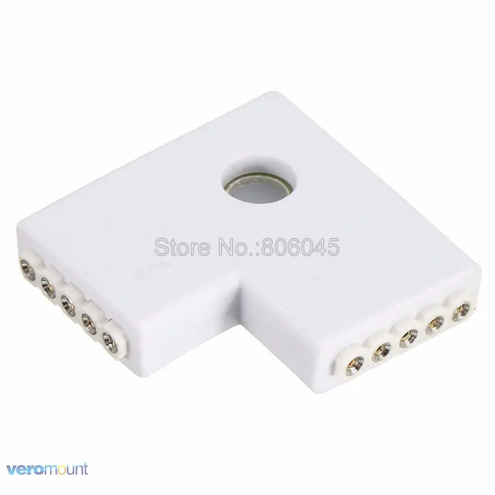 12mm 5Pin RGBW LED Strip Connector L Shape / T Shape / X Shape No Soldering  Injection Corner Connector for 5050 RGBW LED Strip