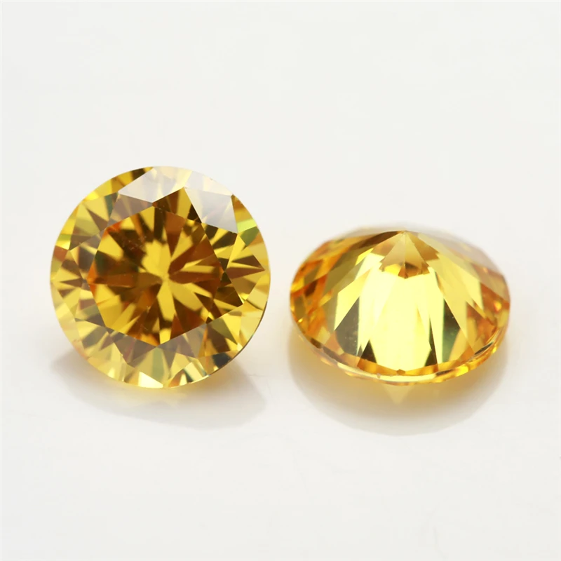 1~12mm 5A Runde Lose Zirkonia-Steine Weiß Goldgelb Rosa Granat Meeresblau Mix 5 Farben CZ Edelsteine für Schmuckherstellung – Detail 11