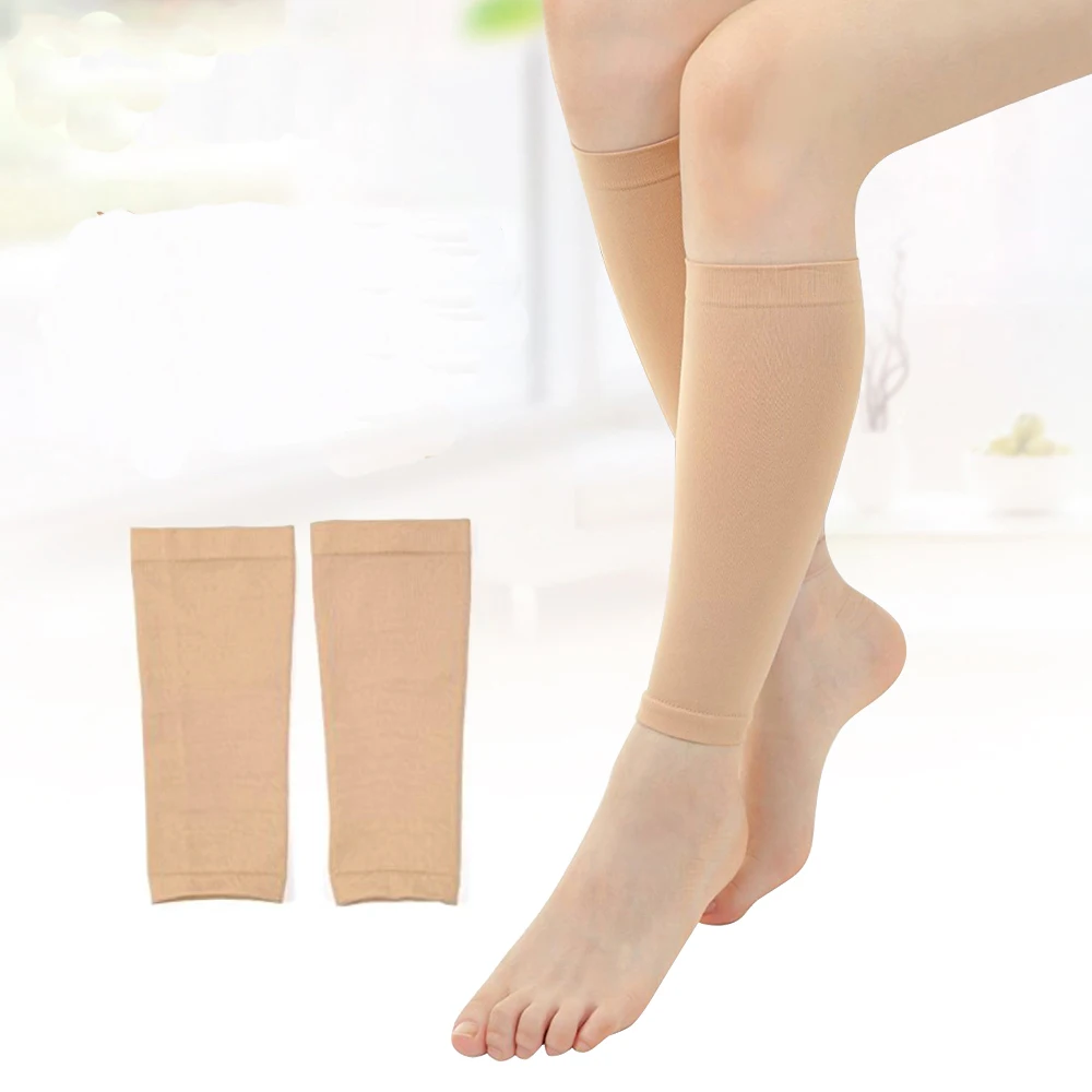 

1 Pair Flesh Medical Stocking Elastic Varicose Veins Calf Socks For Woman Fatigue Relief Venous Pressure Pants Leg Sock Slimming