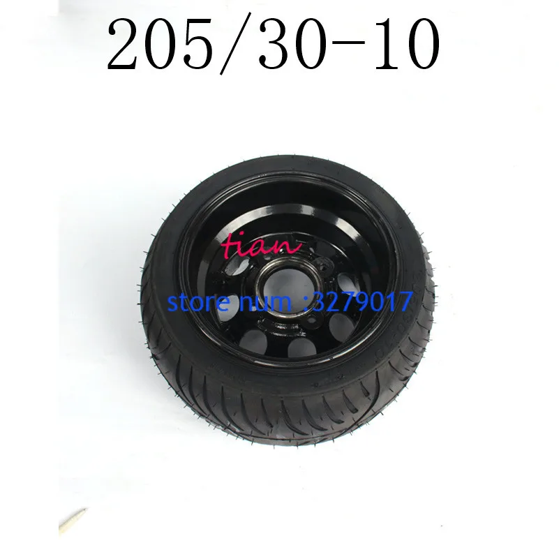 

Good Reputation GO KART KARTING ATV UTV Buggy 205/30-10 Inch Wheel Tubeless Tyre Tire with Aluminum Alloy Hub