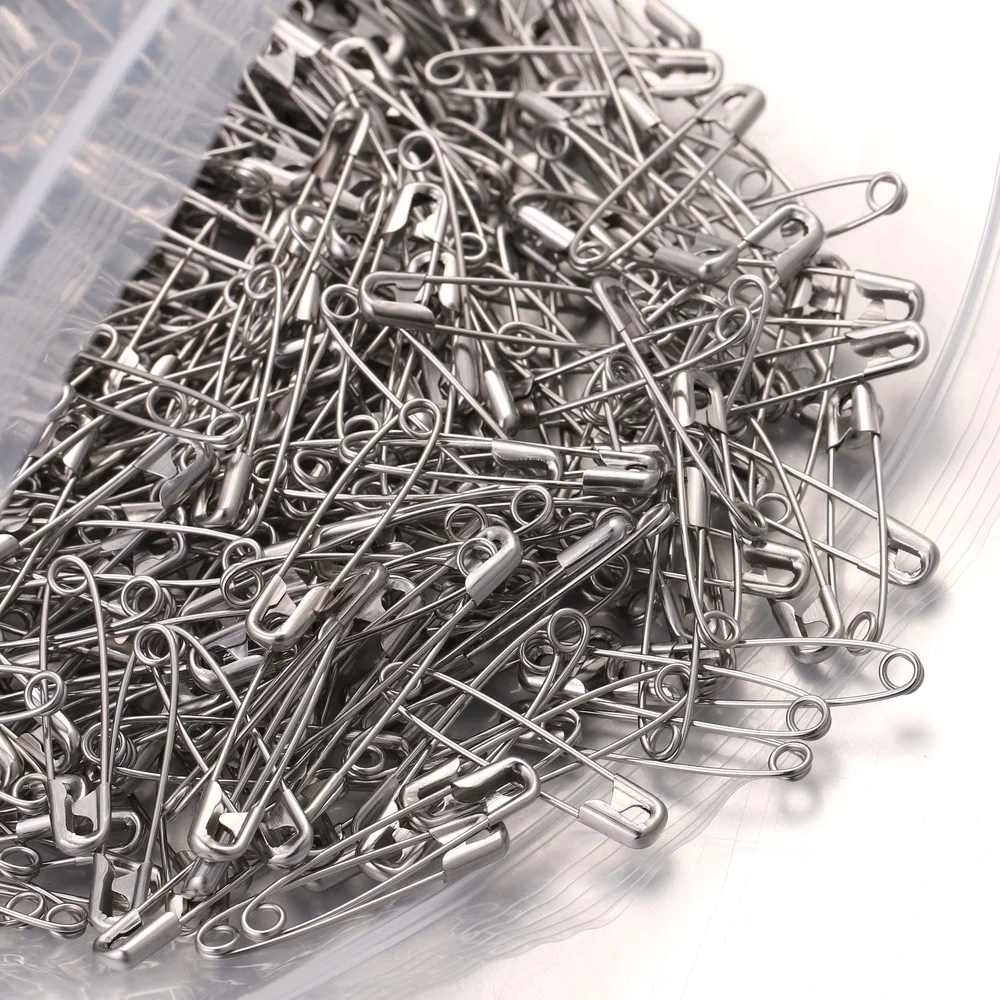 50pcs/lot High Quality Stainless Steel Safety Pins DIY Sewing Tools Accessory Needles Large Safety Pin Small Brooch Wholesale