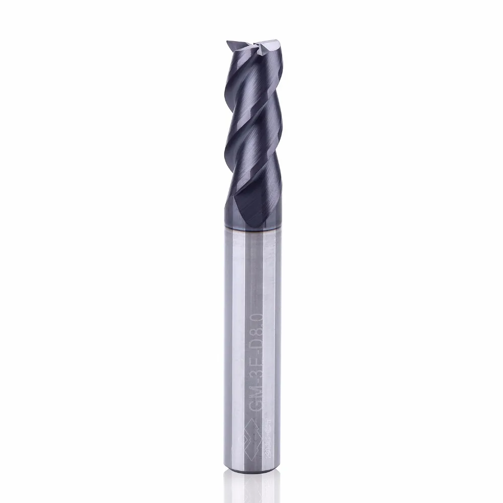 5pcs/lot GM-3E D1.0-D6.0 cnc wood router bits TiAIN coated solid carbide 3 flute 1-6mm end mill milling cutter cnc for steel