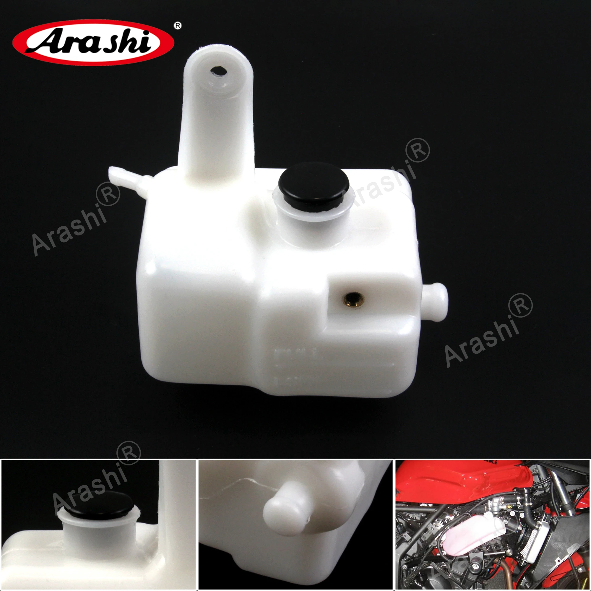 

ARASHI YZF R1 2004 2005 2006 Radiator Water Storage Overflow Bottle Coolant Reservoir Tank Plastic Caps For YAMAHA YZF-R1