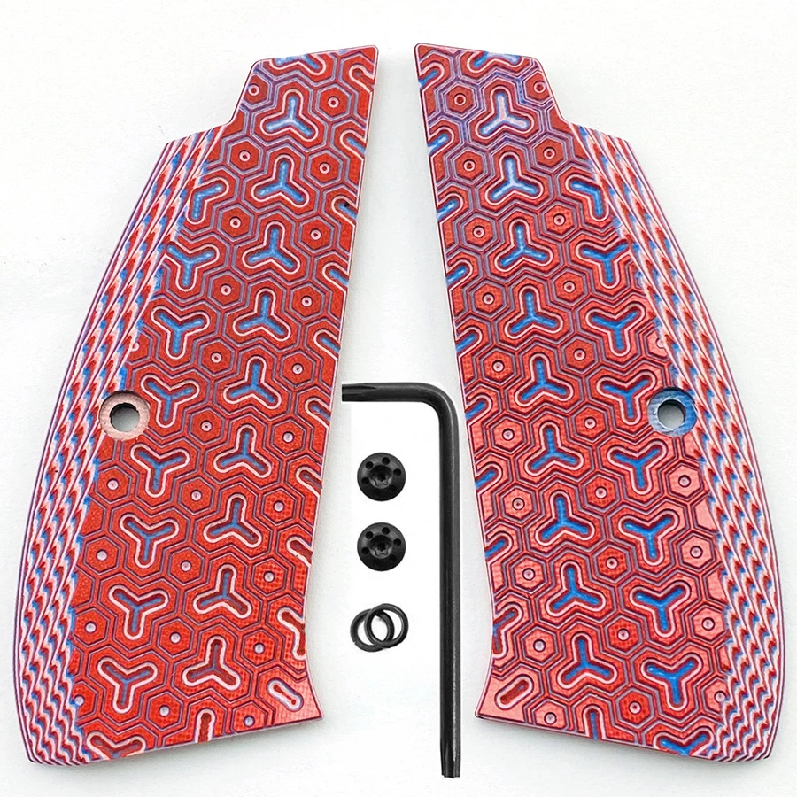 CZ75 Grips G10 Grips for CZ 75 Full Size, SP-01 Series, Shadow 2, 75B BD, Gun Grips Screws Included view 4