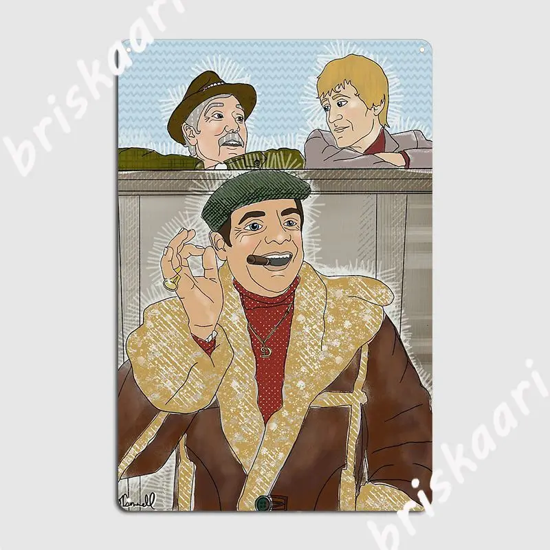 Only Fools And Horses Del Boy Rodney And Grandad Metal Plaque Poster Designing Club Bar Garage Decoration Tin Sign Posters