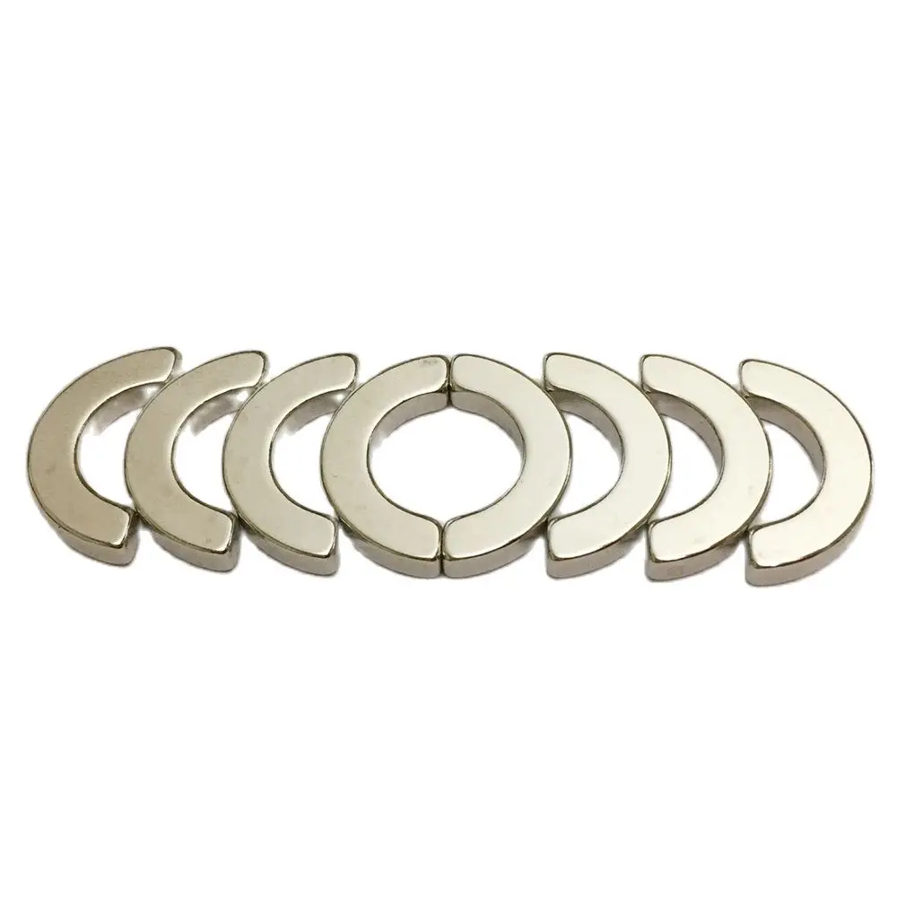 

8pcs Arc Magnet R10-r6x3mmx180Deg. Strong Rare Earth Magnetic Arc NdFeB Magnet Neodymium Magnet Craft Parts