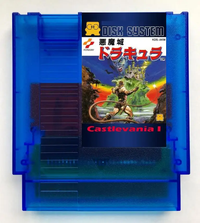 Castlevania I الإنجليزية (FDS يحتذى) خرطوشة لعبة لوحدة التحكم NES/FC