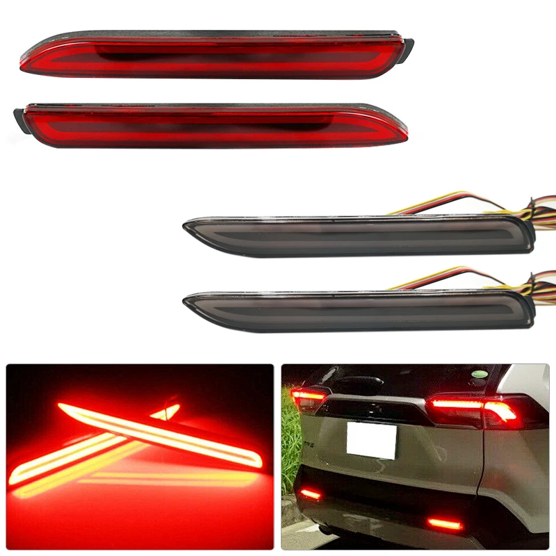 2x LED Car Rear Brake Stop Light Trunk Lamp Parking Light Rear Bumper Reflector Fog Lamp For Toyota RAV4 Matrix Venza For Lexus