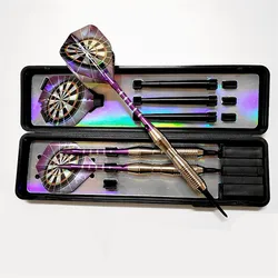 Professional Electronic Soft Tip Darts 18g Darts With Aluminum Alloy Shaft Purple Color