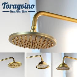 Bagno Soffione Doccia Rainfall rubinetto In Ottone Rotonda a Forma di 8-pollici testa Doccia a Pioggia Doccia A Mano Bagno Doccia Testa Senza braccio