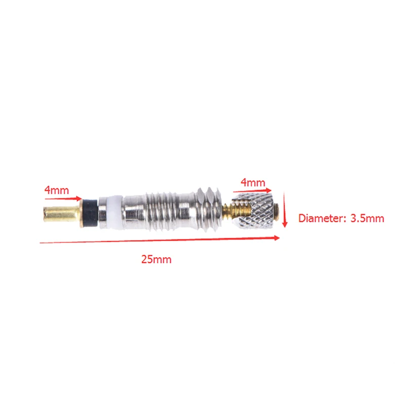 Noyau de Valve Presta Amovible, Poignées Argentées, Remplacement pour VTT, Vélo de Route, Pompe à Air Française Presta To Schrader ValLiZ95, 4 Pièces