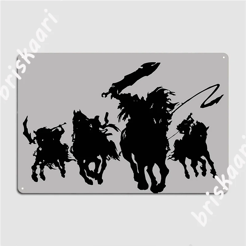 Darksiders: The Horsemen Of The Apocalypse Metal Plaque Poster Club Bar Wall Decor Club Home Decoration Tin Sign Poster