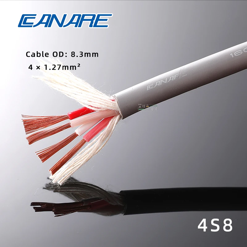 CANARE 4S11 SC15-NL スピコンケーブル 15m 2本セット CANARE/カナレ スピーカーケーブル スピコン-先バラ (2芯仕様:+1→赤赤
