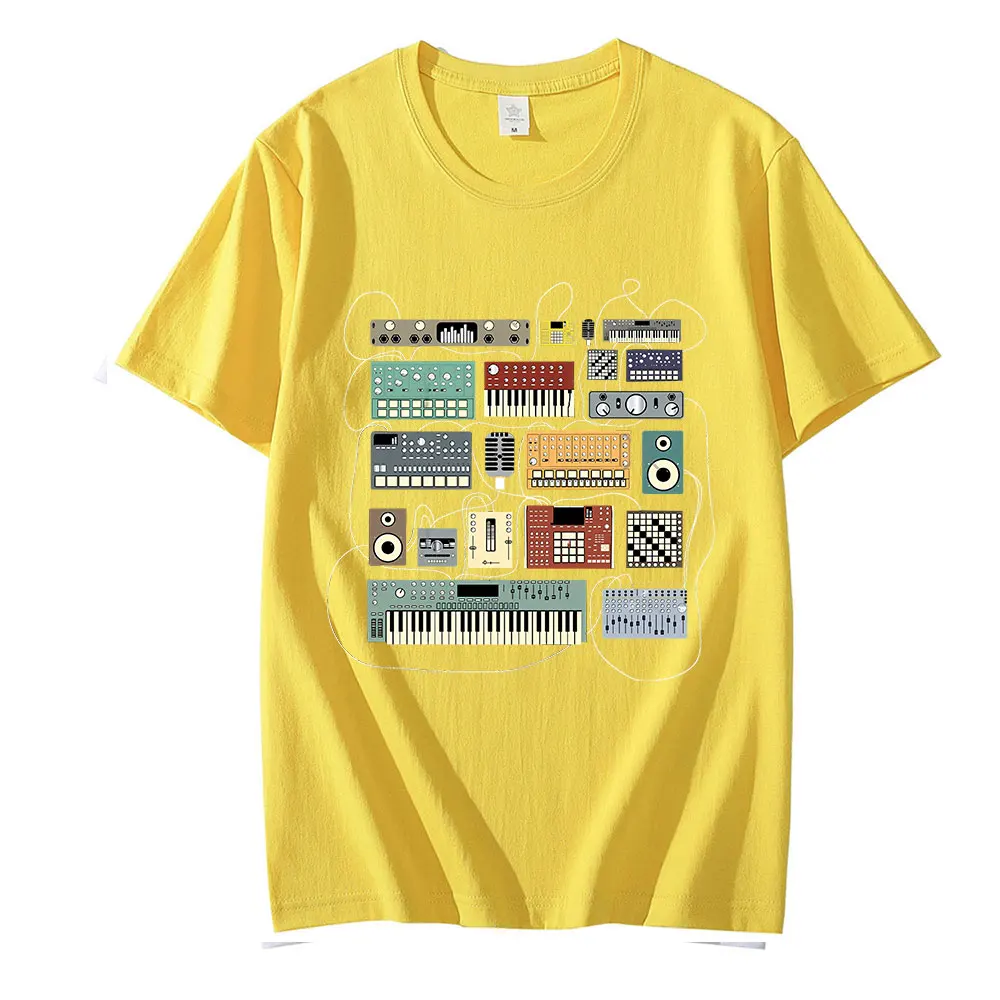 Electronic Musician Synthesizer and Drum Machine Dj Hot Sale Clown T Shirt Men/women Printed Terror Fashion T-shirts