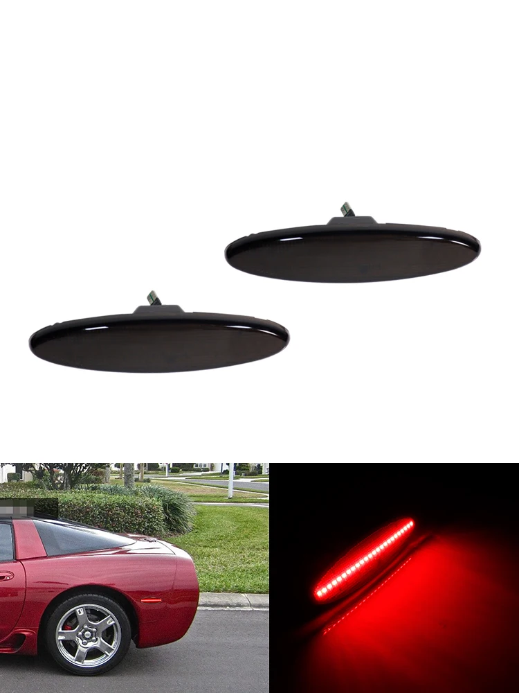 Feux indicateurs latéraux de pare-chocs arrière à LED pour Chevrolet Corvette C5 1997-2004, feux de garde-boue, feux de stationnement, feux de conduite