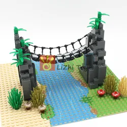 Assembles Particles Brick Construction Set Drawbridge Rope Ladder Military Bridge Cable Building Blocks DIY Educational Toys