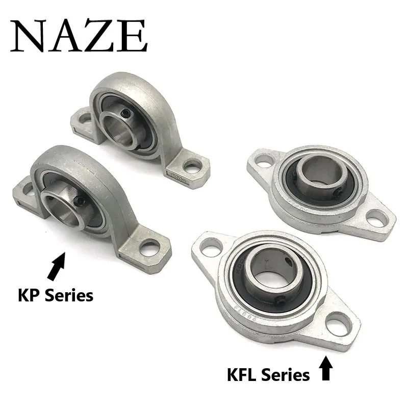 

NAZE 2pcs KFL004 20mm Miniature Zinc Alloy Insert Linear Bearing Shaft Support CNC Part Mechanical Shaft Diamond Seat