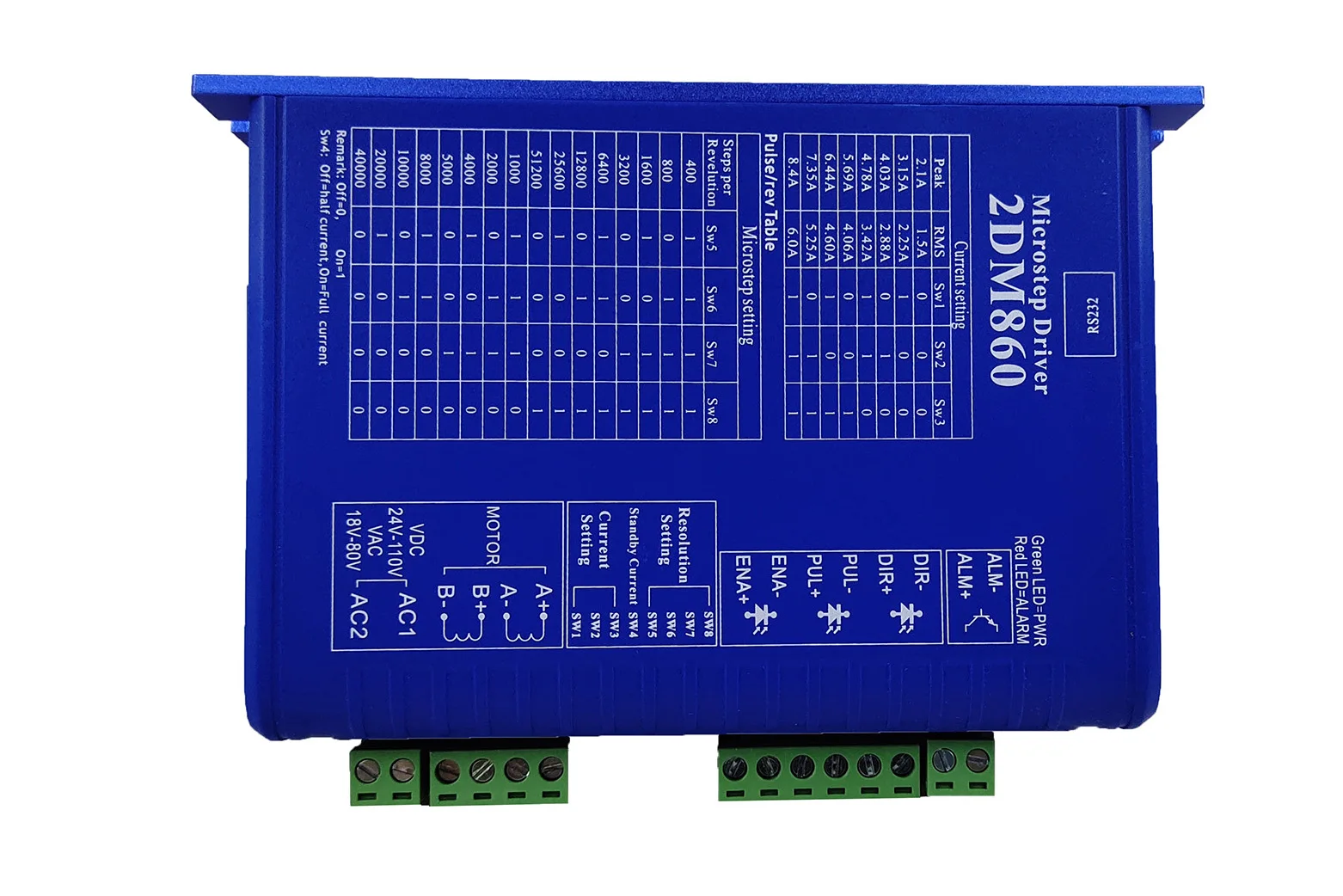 CNC nema23/34 two-phase digital stepper motor driver 2DM860 mach3 engraving machine CNC system stepper motor driver JMC