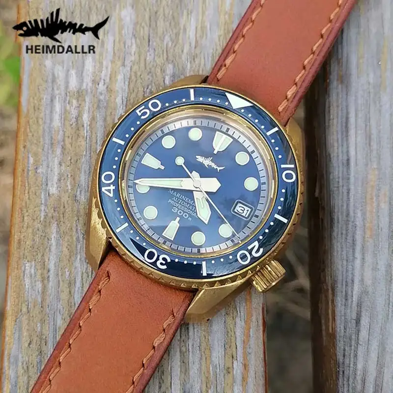 HEIMDALLR Lord Of The Sea SDBX Diver Bronze Watches NH35 Automatic Mechanical Watch Men Sapphire Crystal C3 Luminous Dive Watch