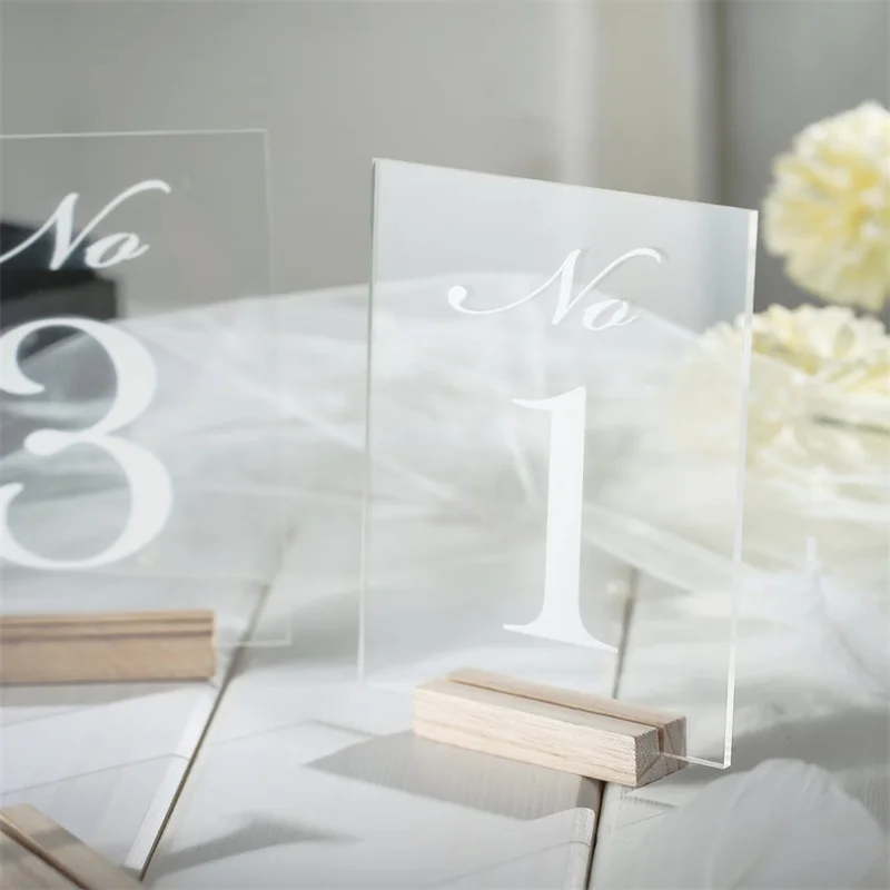 Wedding Table Numbers With Holders Acrylic Table Number Sign Hexagon Table Numbers Wedding Numbers Wedding Decor Wedding Table