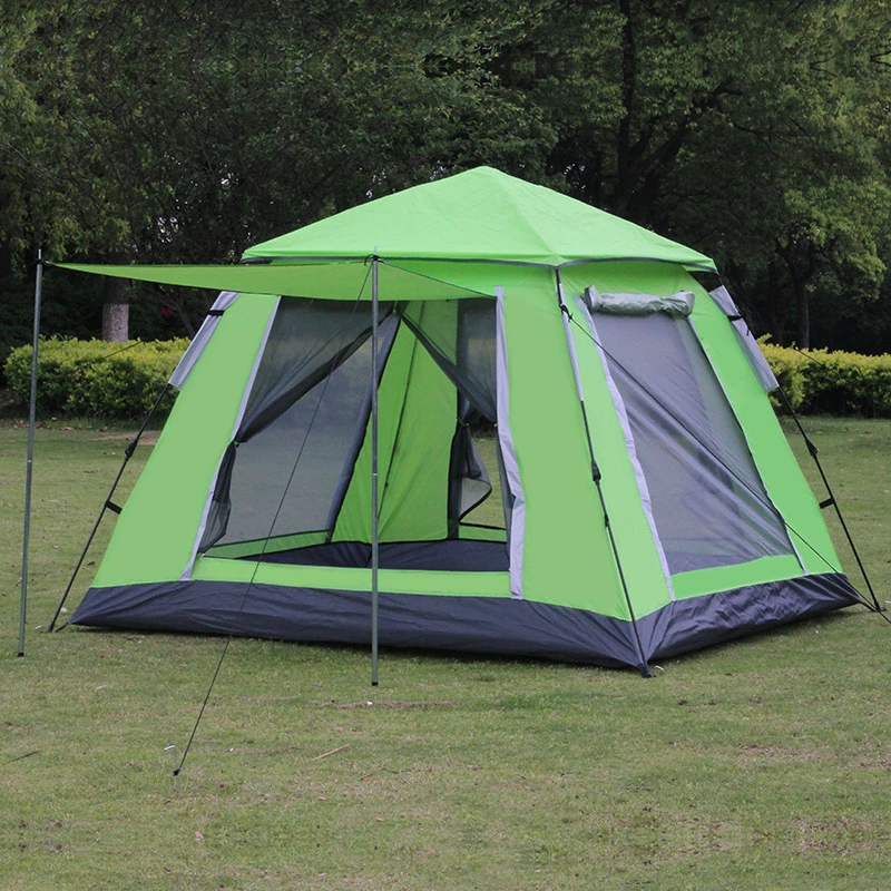 Easy Setup Automatic Camping Tent 4-5 Person Double Layer Waterproof Family Travel Tent 3 Season Outdoor Tent 215*215*165CM