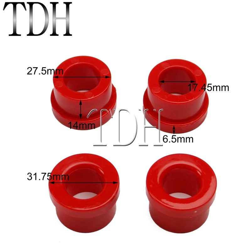 4Pcs Motorcycle Handlebar Risers Bushings 56161-83A For Harley Touring FLHT FLHX FLTR FLHR Rubber Handle Bar Riser Bushing 83-21