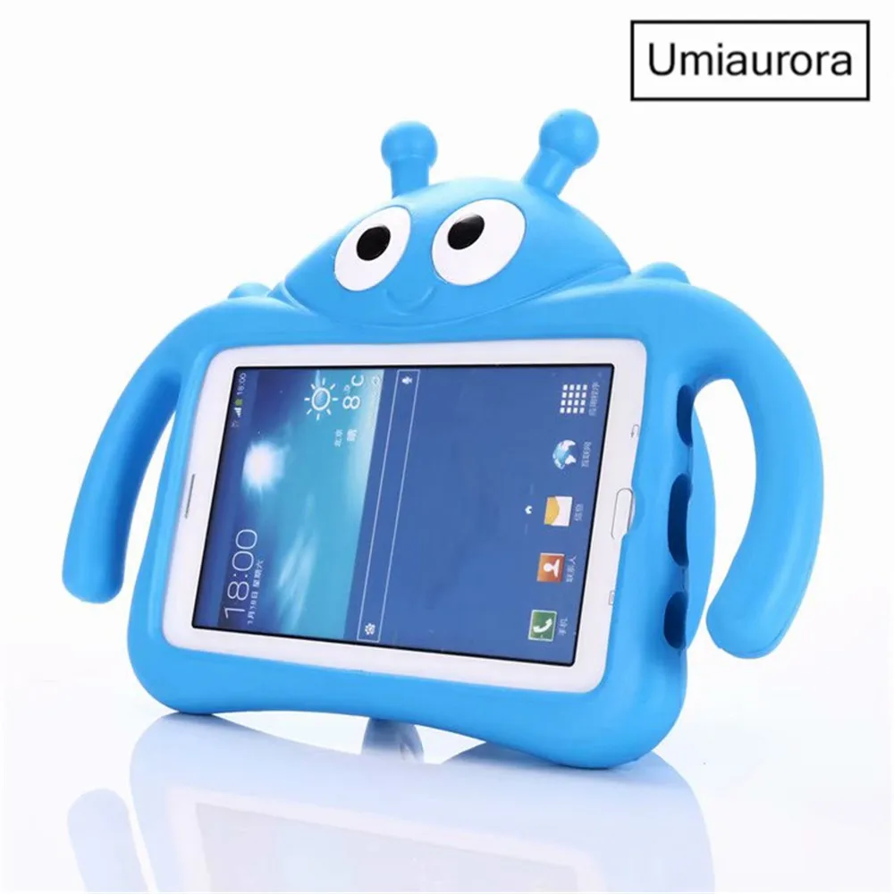 Custodia sicura per bambini per Samsung Galaxy Tab 4 7.0 T230 T231 SM-T230 SM-T235 P3200 EVA Cover per Tablet per Tab 3 7.0 pollici SM-T210 SM-T211