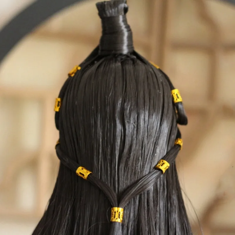 1/4 1/3 BJD parrucca Costume antico Hanfu capelli lunghi Vintage Samurai parrucche per BJD/SD MSD SD13 SSDF Strong Uncle Doll accessori 1041