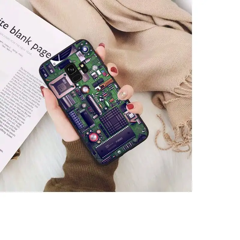 Motherboard Circuit Board Phone Case For Samsung Galaxy S20 S10 Plus S10E S5 S6 S7edge S8 S9 S9Plus S10lite 2020